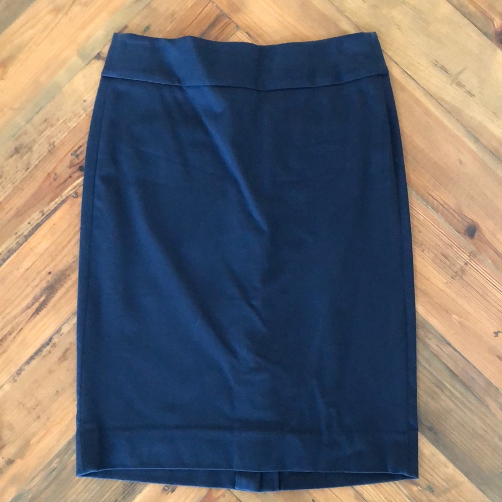 Navy Pencil Skirt